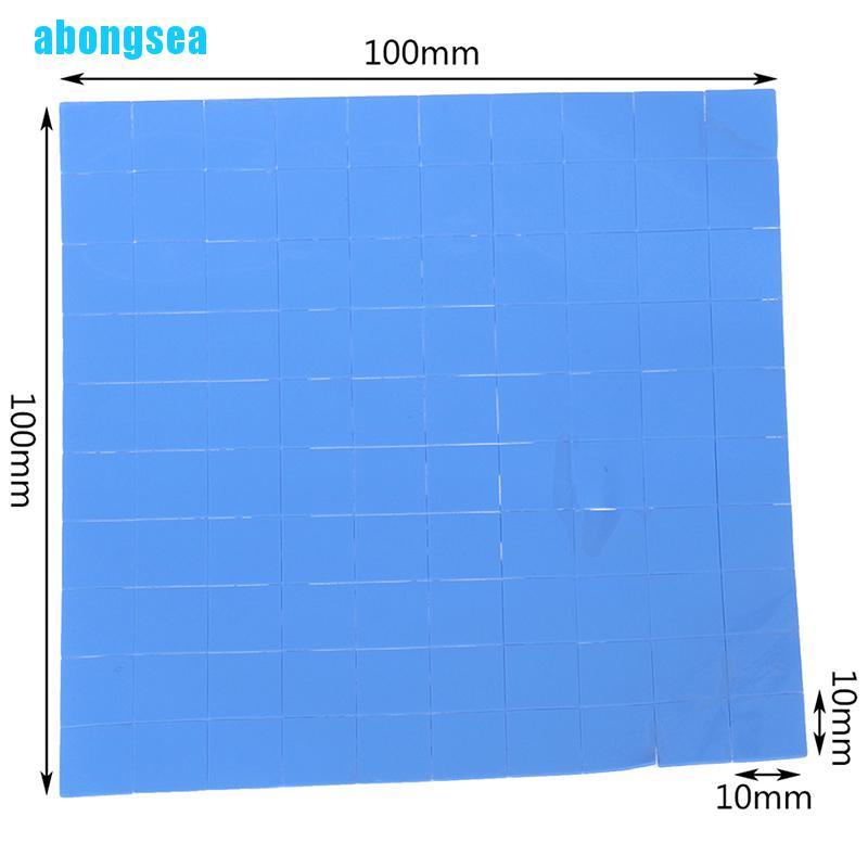 Set 100 Miếng Silicon Tản Nhiệt Làm Mát Cpu Gpu 10x10 X 0.5mm | BigBuy360 - bigbuy360.vn