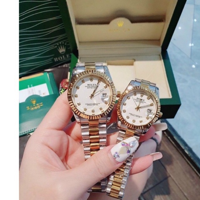 Đồng hồ Rolex nam nữ có lịch ngày thời trang