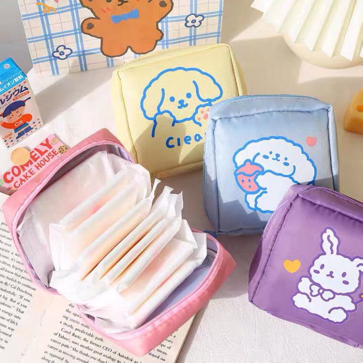 Túi Đựng Mỹ Phẩm Mini Dễ Thương (4 Màu)