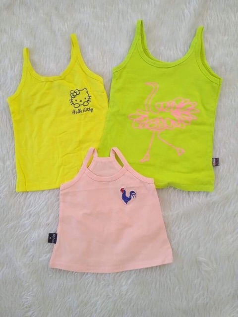 Áo bé gái 2 dây cotton 4 chiều