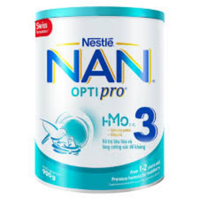[CHÍNH HÃNG] Sữa NAN Optipro số 3 lon 900g mẫu mới HMO date mới