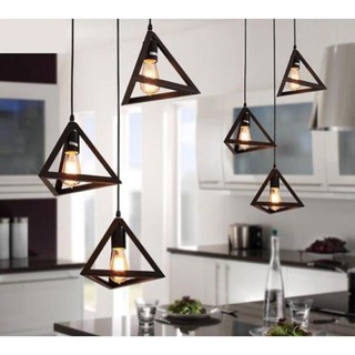 Đèn thả: Bóng Led lồng kim tự tháp trang trí