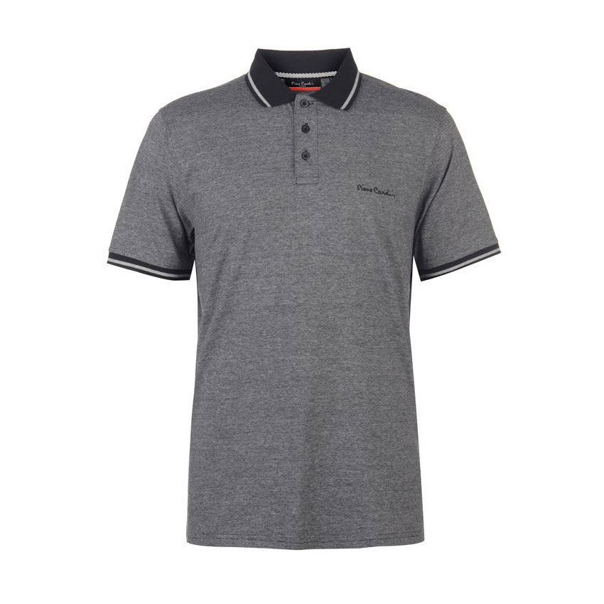Áo Thun Nam Pierre Cardin Polo Pin Stripe Black Silver
