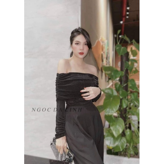 Áo trễ vai đáp chéo