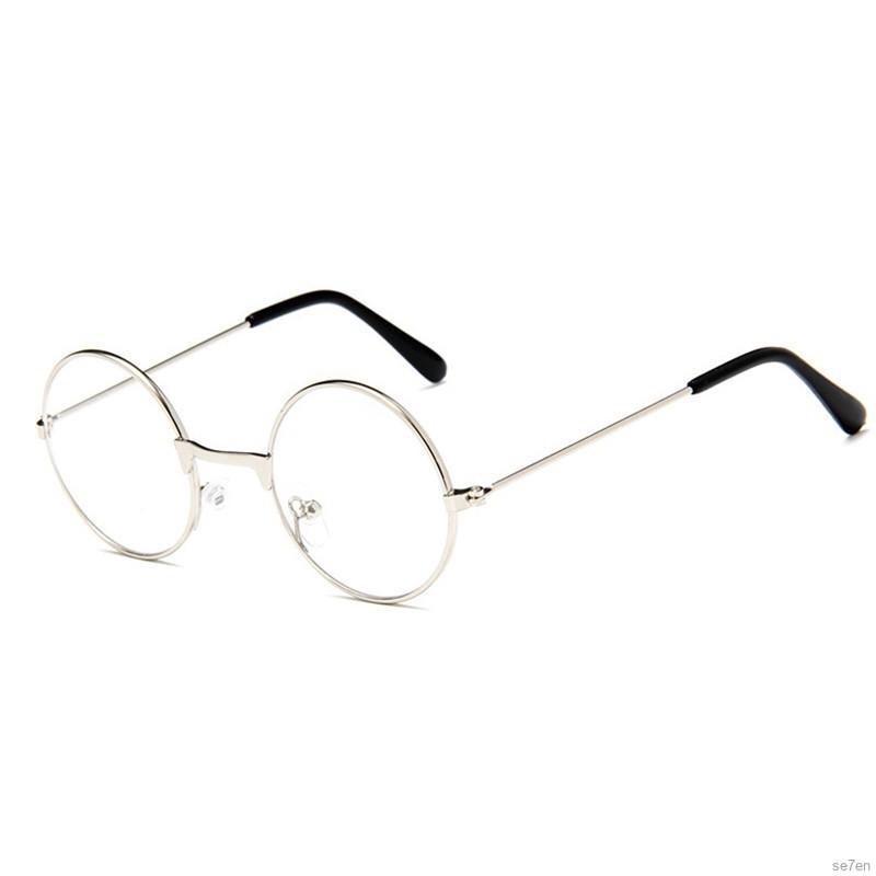 Kính gọng kim loại tròn tráng gương phong cách vintage đáng yêu cho bé