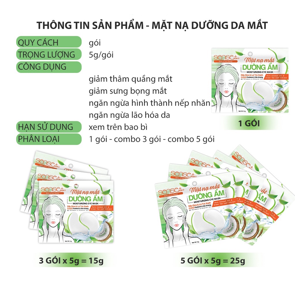 Mặt Nạ Mắt Dưỡng Ẩm Sense Plus