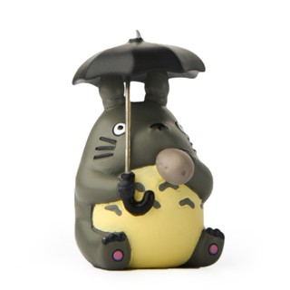 Mô hình Totoro che ô thổi sáo đất Ocarina thích hợp trang trí tiểu cảnh, bàn làm việc, DIY