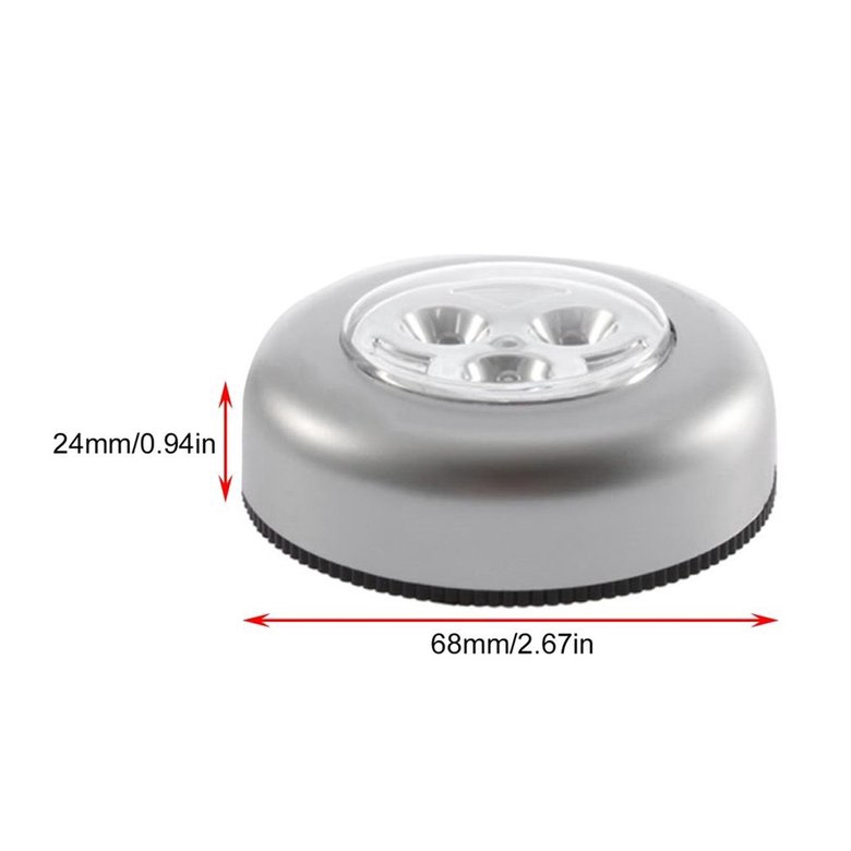 Đèn LED dán 3 bóng chạy pin cảm ứng chạm cho đầu giường nhà lều ngủ