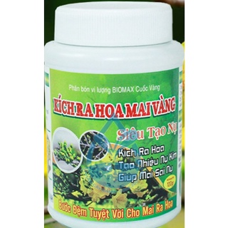 Phân bón siêu lân 10-60-10+te - kích ra hoa mai vàng - siêu tạo nụ - giúp mai sai nụ - hũ 100gr