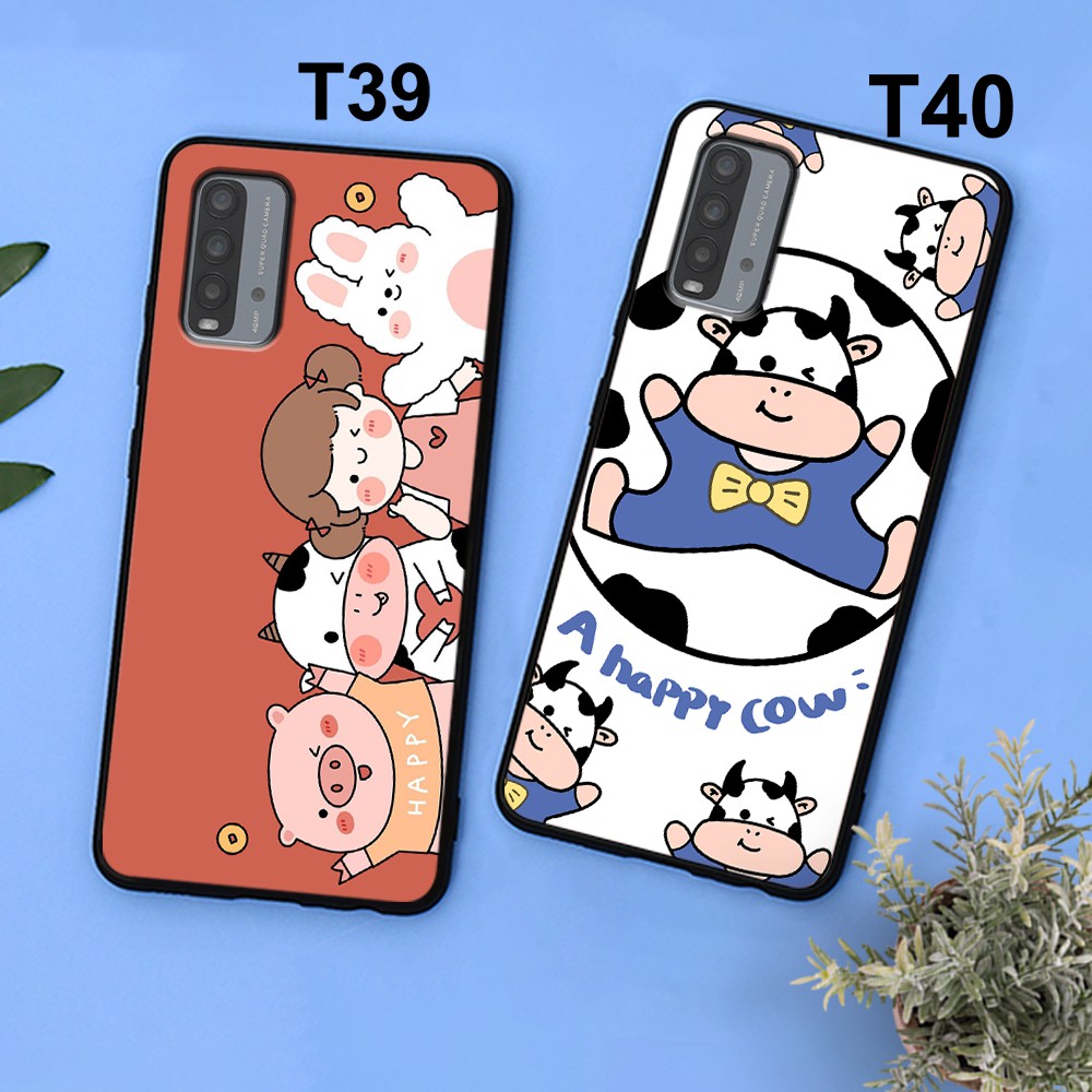 Ốp Lưng Xiaomi Redmi 9T - Poco M3 In Hình Bò Sữa Đáng Yêu , Nhiều Mẫu Mới : Ốp Lưng Rẻ Bền Đẹp
