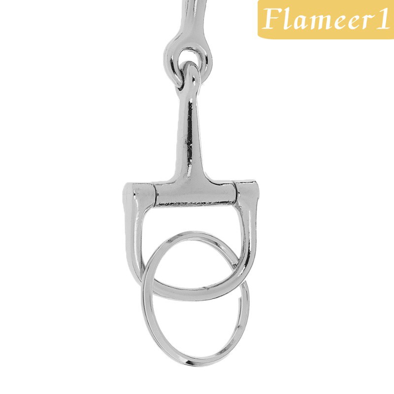 [Flameameer1] Móc Khóa Hợp Kim Bạc Mặt Hình Móng Ngựa Thời Trang Quà Tặng Nam A