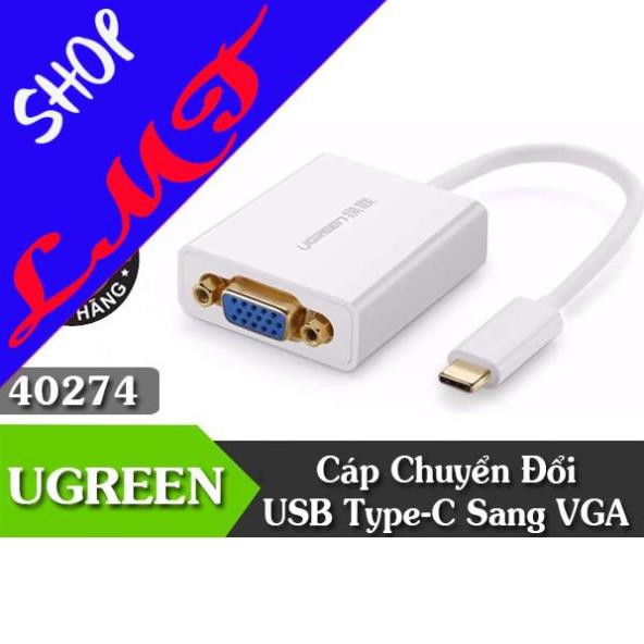 Cáp Chuyển Đổi USB Type-C To VGA Ugreen UG-40274