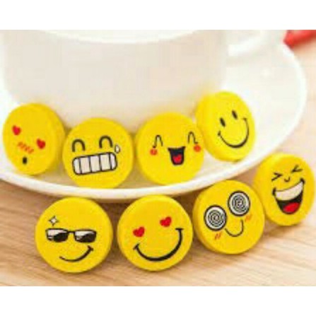 Set 4 chiếc gôm tẩy bút chì hình icon thần thái siêu sạch cute dễ thương cho bé HANUTO GT07