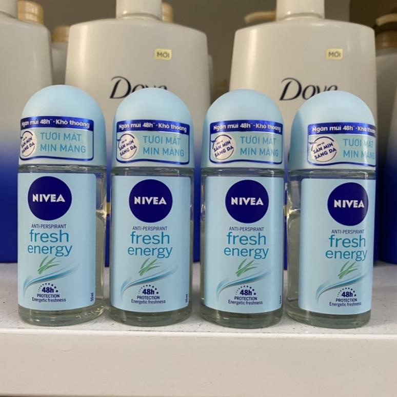 Lăn ngăn mùi Nivea Energy Fresh Tươi mát Mịn màng chai 50ml