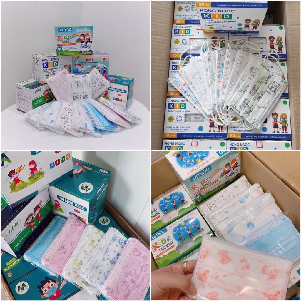 Khẩu trang kháng khuẩn 4 lớp Ami cho bé | BigBuy360 - bigbuy360.vn