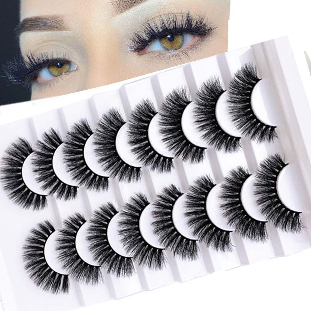 OCEANMAP Cặp Lông Mi Giả 3D 3D Mềm Mịn Tự Nhiên Lâu Trôi