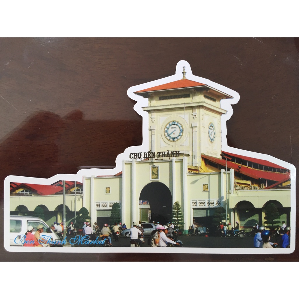 Tem sưu tập Postcard Chợ Bến Thành