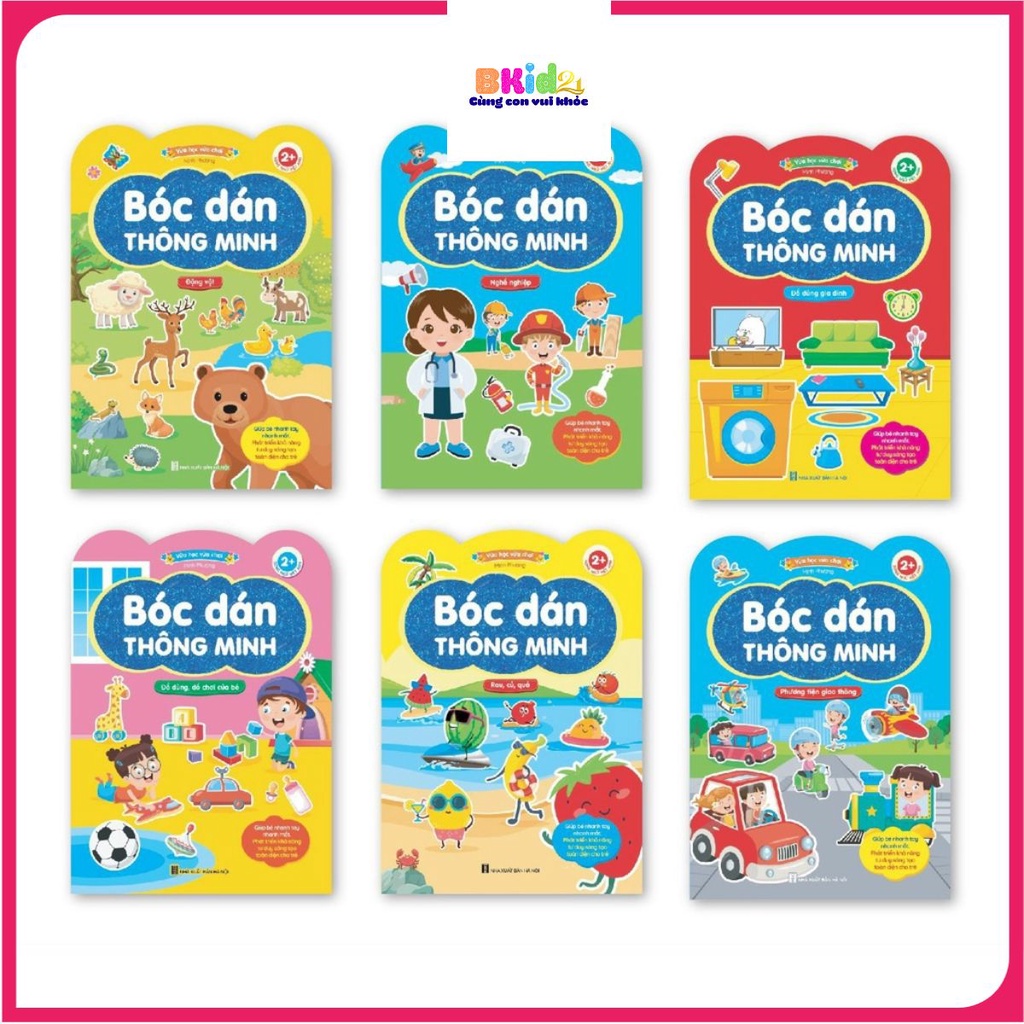 Sticker bóc dán thông minh nhiều chủ đề cho bé kkid21