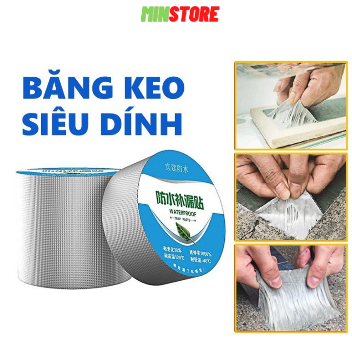 Băng dính chống thấm chống dột nhật bản siêu tiện dụng, Cuộn băng dán chống thấm nước - M03