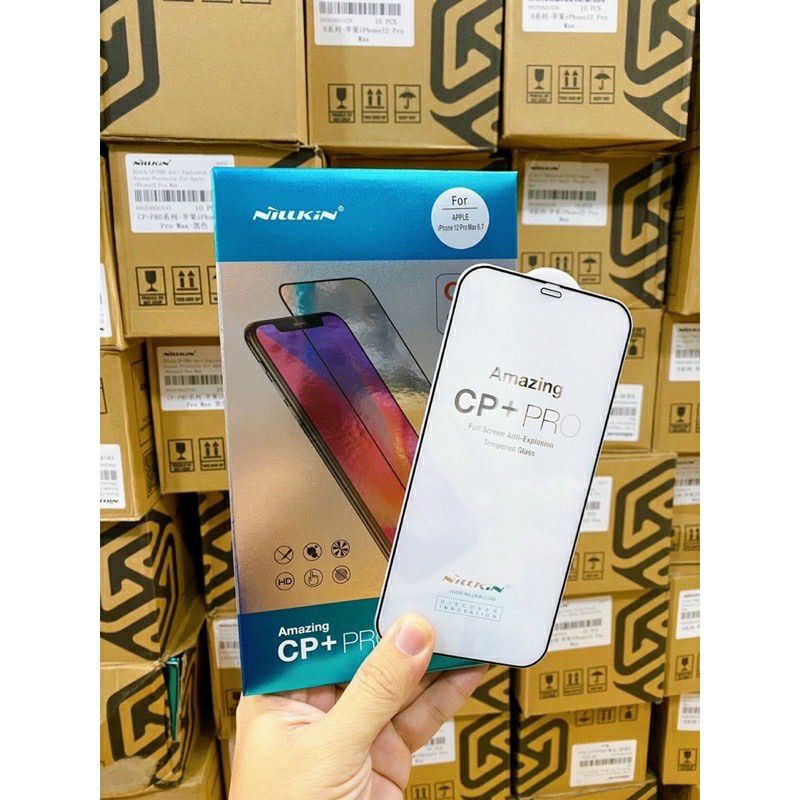 Kính cường lực Nillkin CP+ Pro cho iPhone 14 Pro Max, 13 Pro Max, 12 Mini12 Pro/ 12 Pro Max Full màn