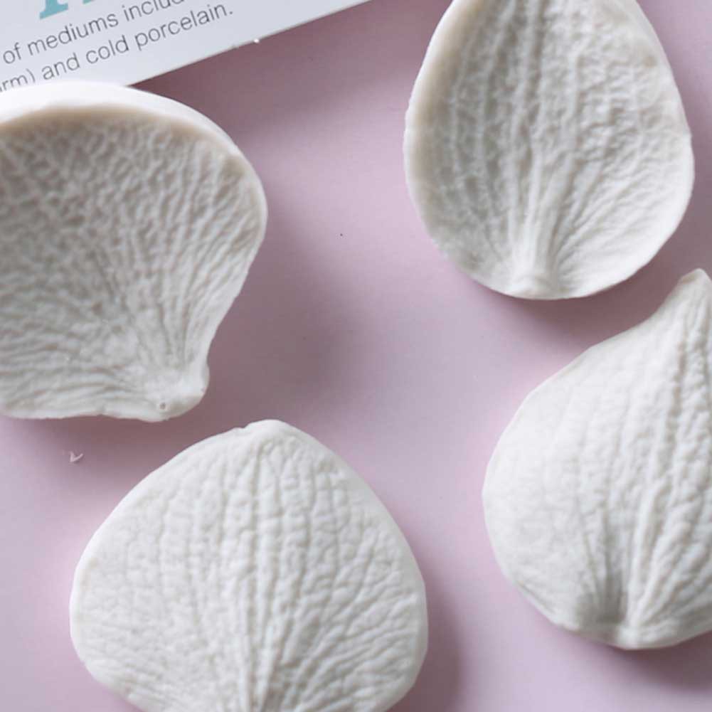 Khuôn silicone Nhấn Bánh Hình Cánh Hoa Lan & Bướm