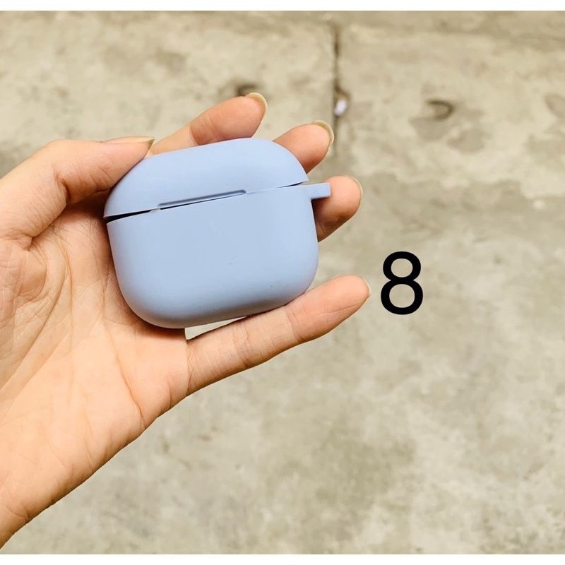 🌟 Airpod 3 2021 🌟 Vỏ Bọc Tai Nghe Case silicon dẻo trơn nhiều màu - Tặng kèm móc