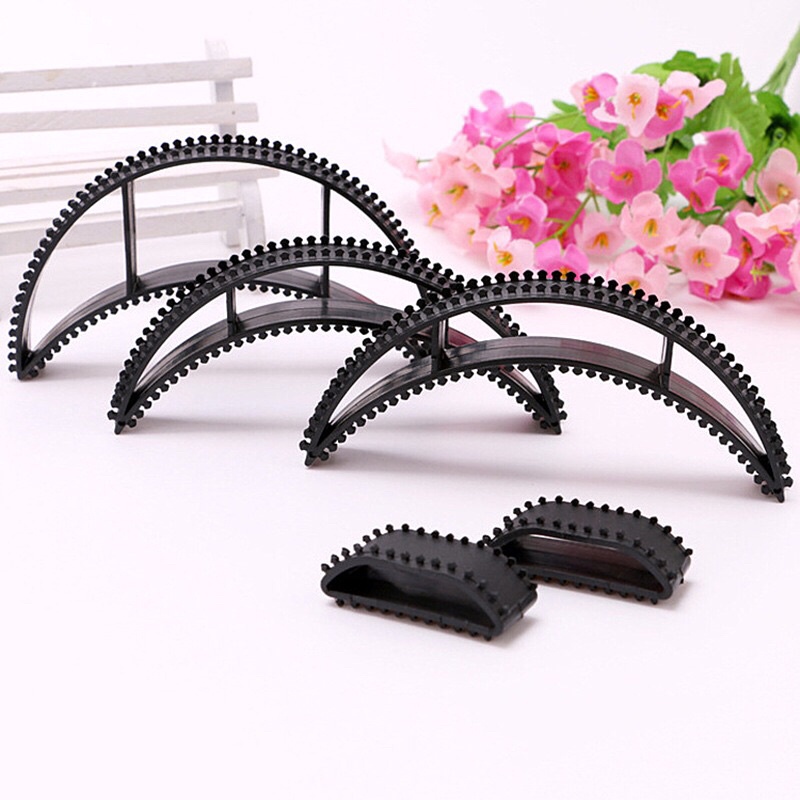 Kẹp phồng tóc mái,miếng độn tóc:mẫu bằng nhựa,set 5 hoặc 10 miếng