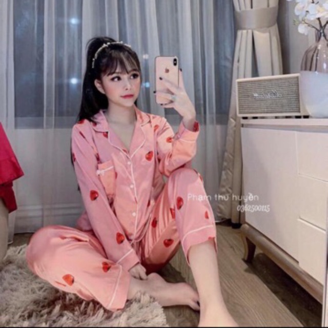 Bộ pizama lụa