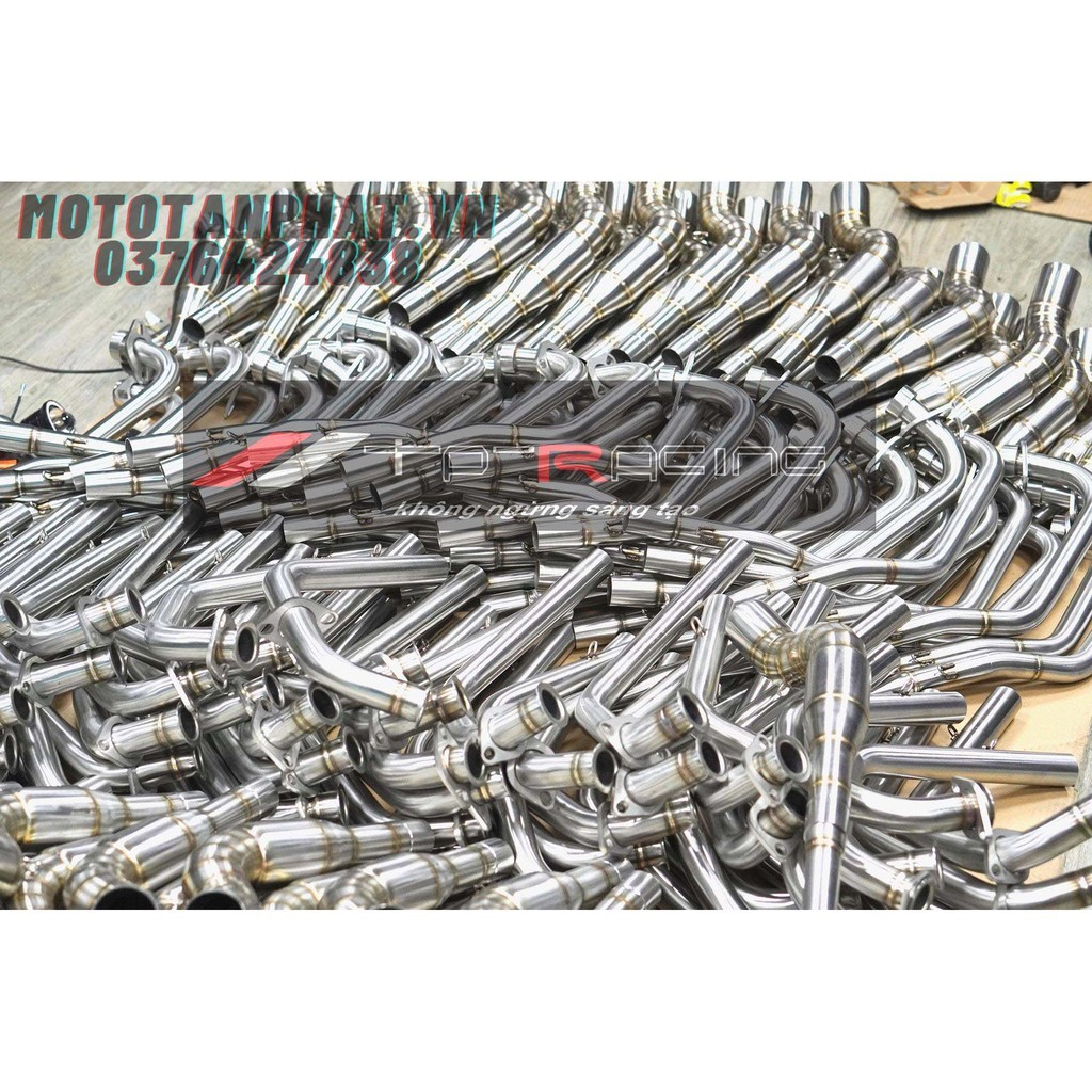 cổ pô 2 khúc inox 304 R15 v3, MT-15, TFX, XSR-155, GSX 150, Winner X