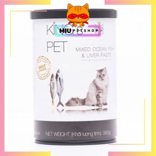 Pate cho chó mèo king's pet, pate cho chó mèo từ 1 tháng tuổi - lon 380gr