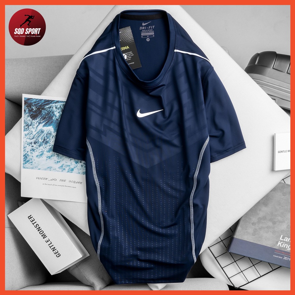 Áo thun nam ngắn tay thể thao chất liệu thun poly lạnh 4 chiều AT45