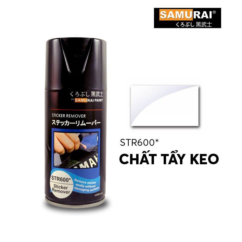 Bình xịt tẩy keo dùng bóc tem zin xe máy samurai STR600 nhập khẩu Malaysia