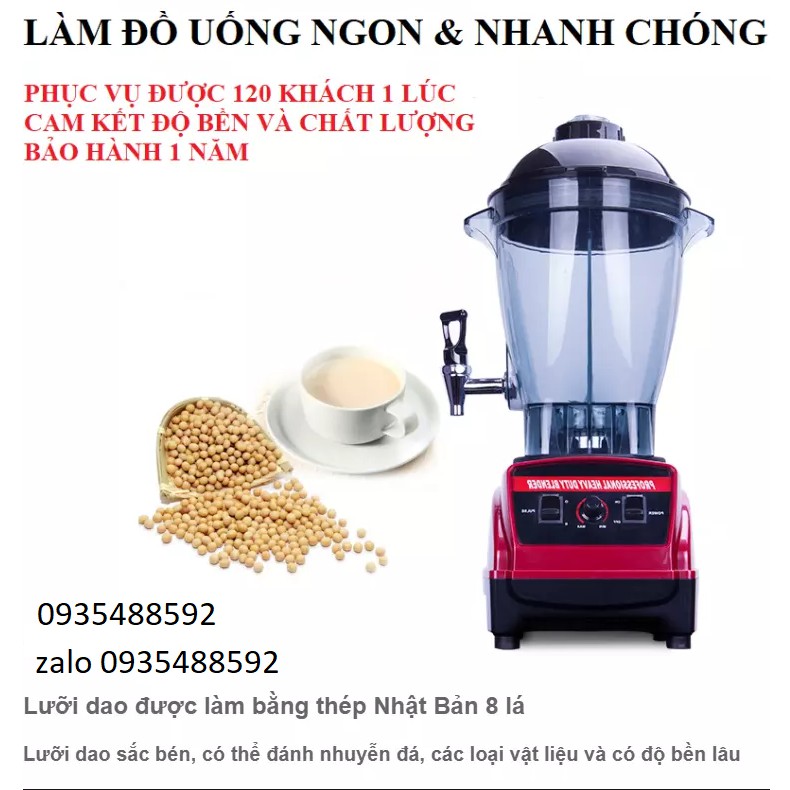 Máy xay sinh tố đá công nghiệp XTY-10a dung tích 6L 3200W-Có vòi