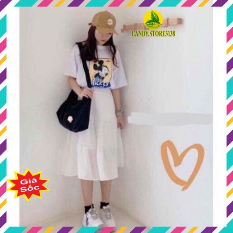 Chân váy dài Ulzzang xếp ly chữ A thời trang Hàn Quốc- Chân váy dài Bigsize qua gối xòe dáng tiểu thư .Candy.store3138 | BigBuy360 - bigbuy360.vn