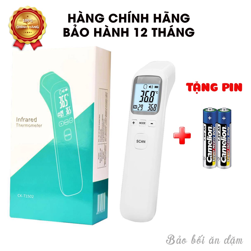 Nhiệt kế điện tử đo trán Infrared Thermometer CK – T1803, bảo hành 12 tháng