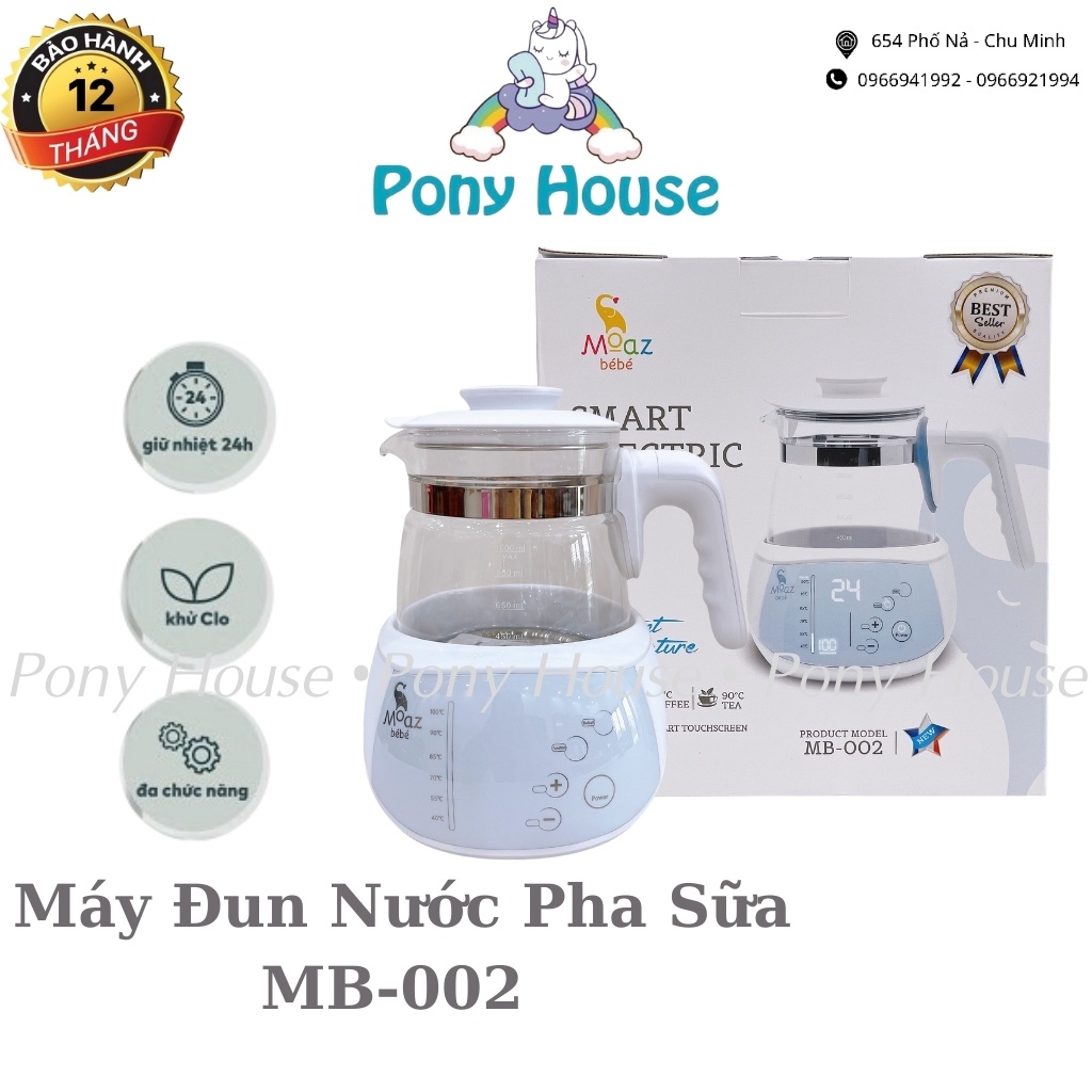 Máy Đun Nước Pha Sữa Moaz BéBé - Máy Đun Hâm Nước Đa Năng Siêu Tốc MB-002 Chính Hãng Bảo Hành 1 Năm