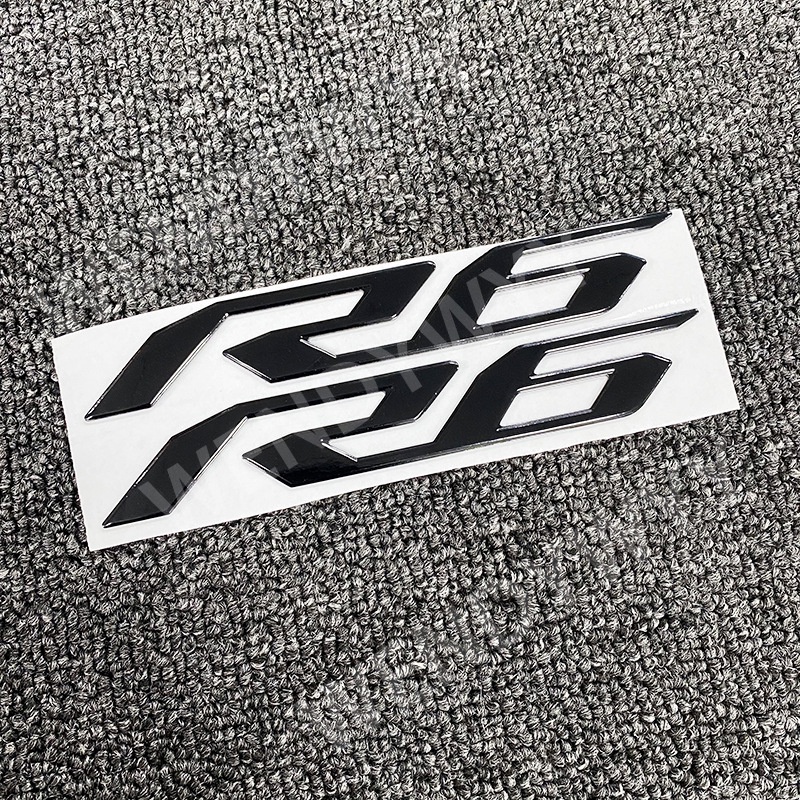 Miếng Dán LOGO 3D Mềm Mại Chống Thấm Nước Trang Trí Xe Mô Tô YAMAHA R6