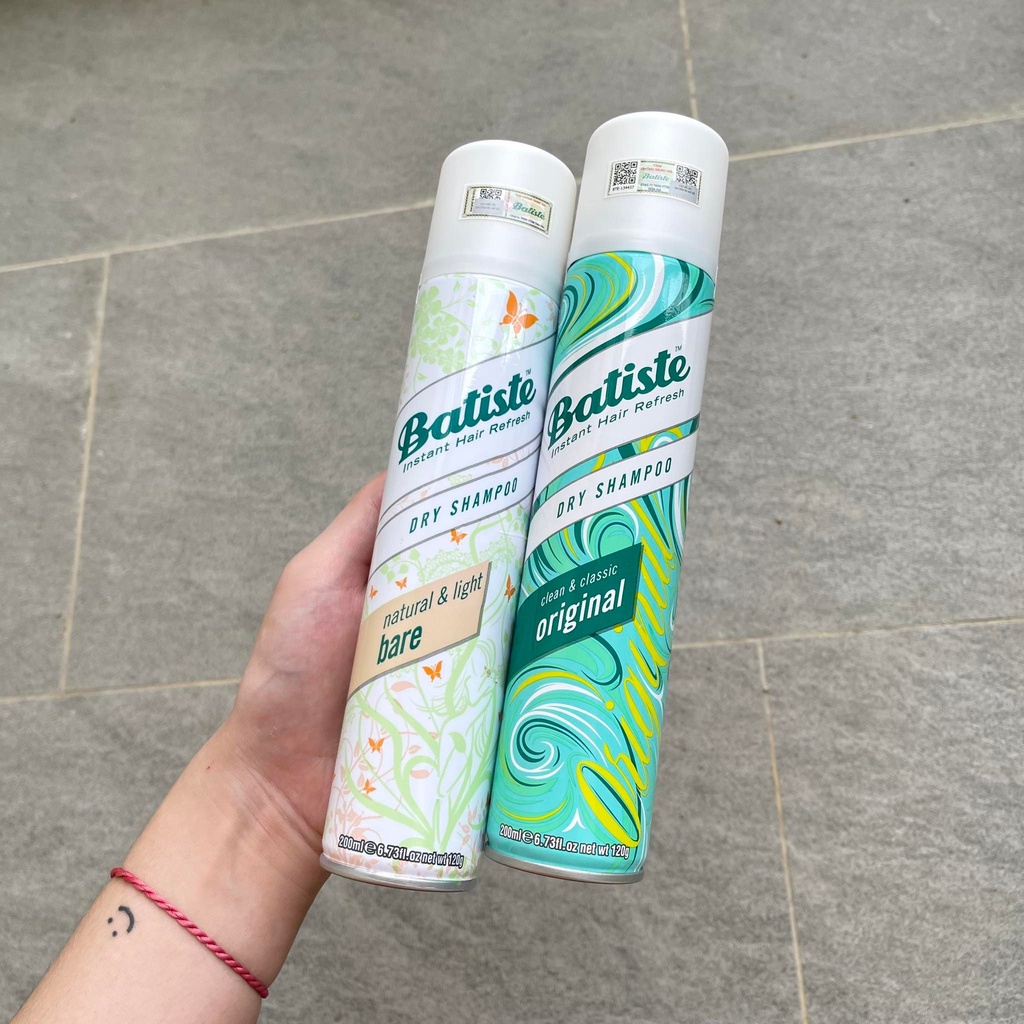 Gội đầu khô Batiste 200ml các mùi