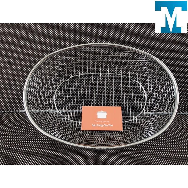 Rổ inox oval, rổ inox tròn, rổ inox 304, rổ inox tmark, rổ inox xoài