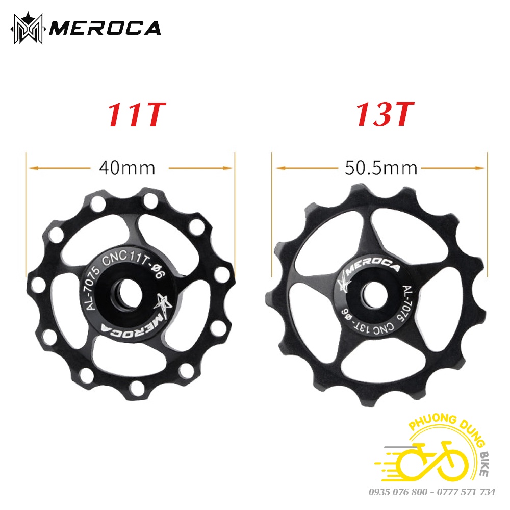 Bánh răng củ đề xe đạp nhôm CNC MEROCA 11T / 13T - 1 Cái