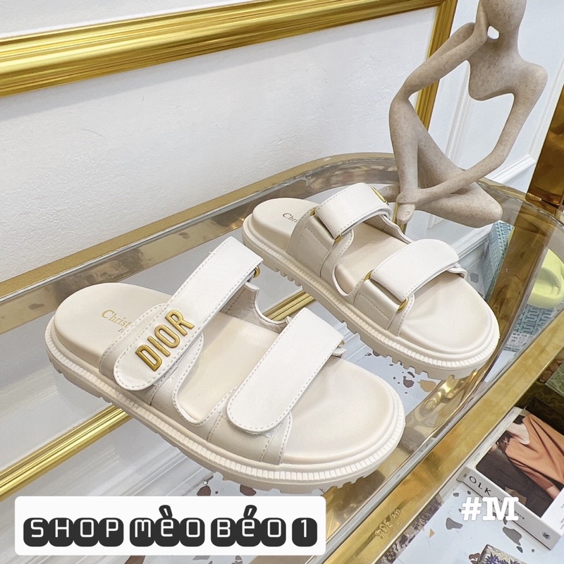 Dép cd hai quai ngang đế bằng fullbox