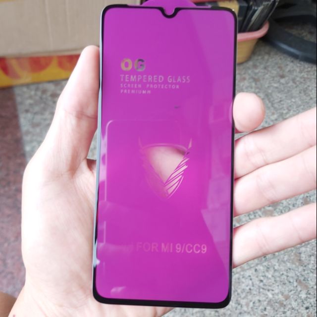 Kính cường lực OG cho Xiaomi Mi 9/CC9 Full màn hình ( Bảo vệ máy siêu tốt )