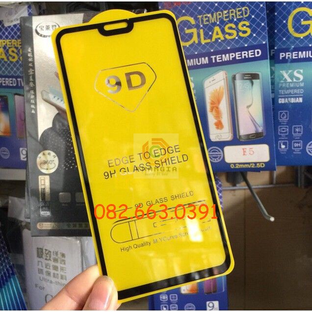 Kính cường lực Huawei Y9 2019 full màn hình, full keo