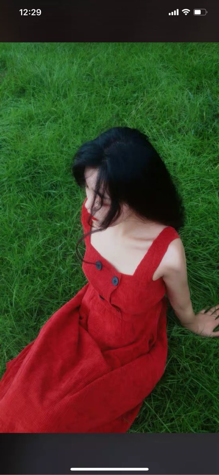 Váy yếm nhung màu vintage