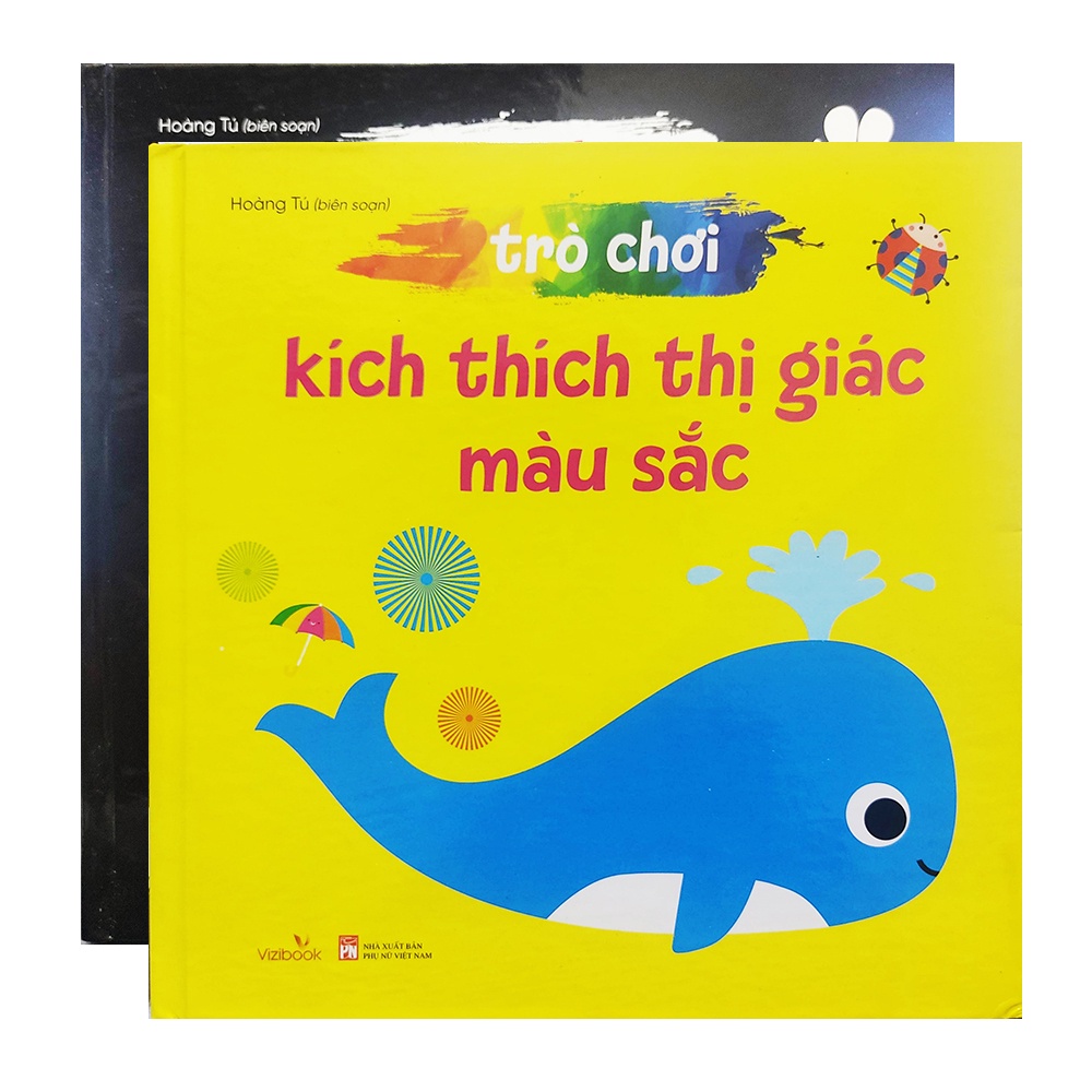 Sách thiếu nhi - Trò chơi kích thích thị giác đen trắng và màu sắc