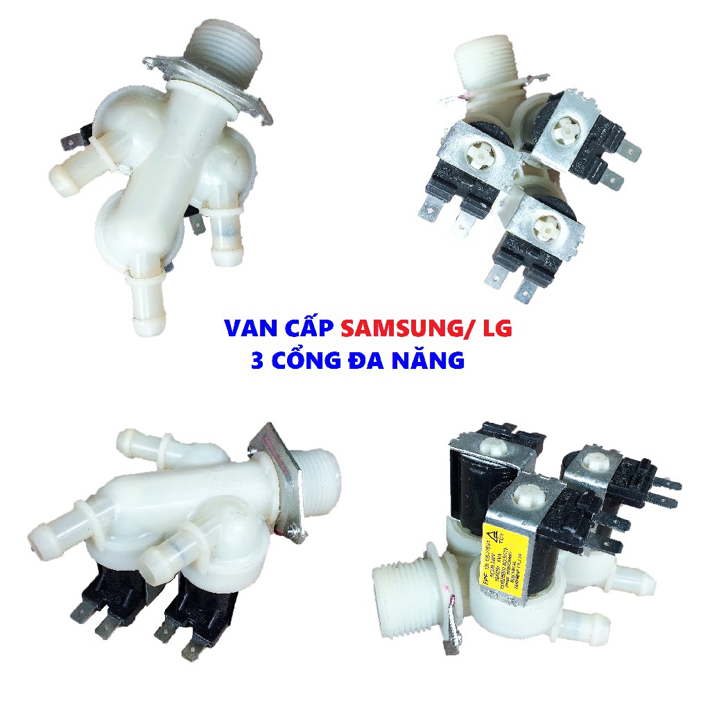 Van cấp nước máy giặt samsung, LG [FREESHIP] Van điện từ máy giặt Samsung, LG