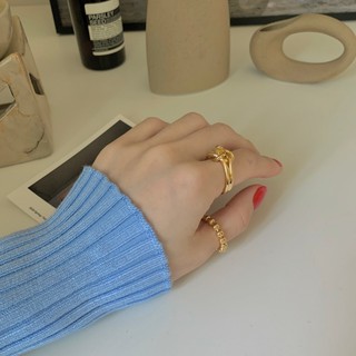 Nhẫn nút thắt Modleaf Double knot ring Hàn Quốc
