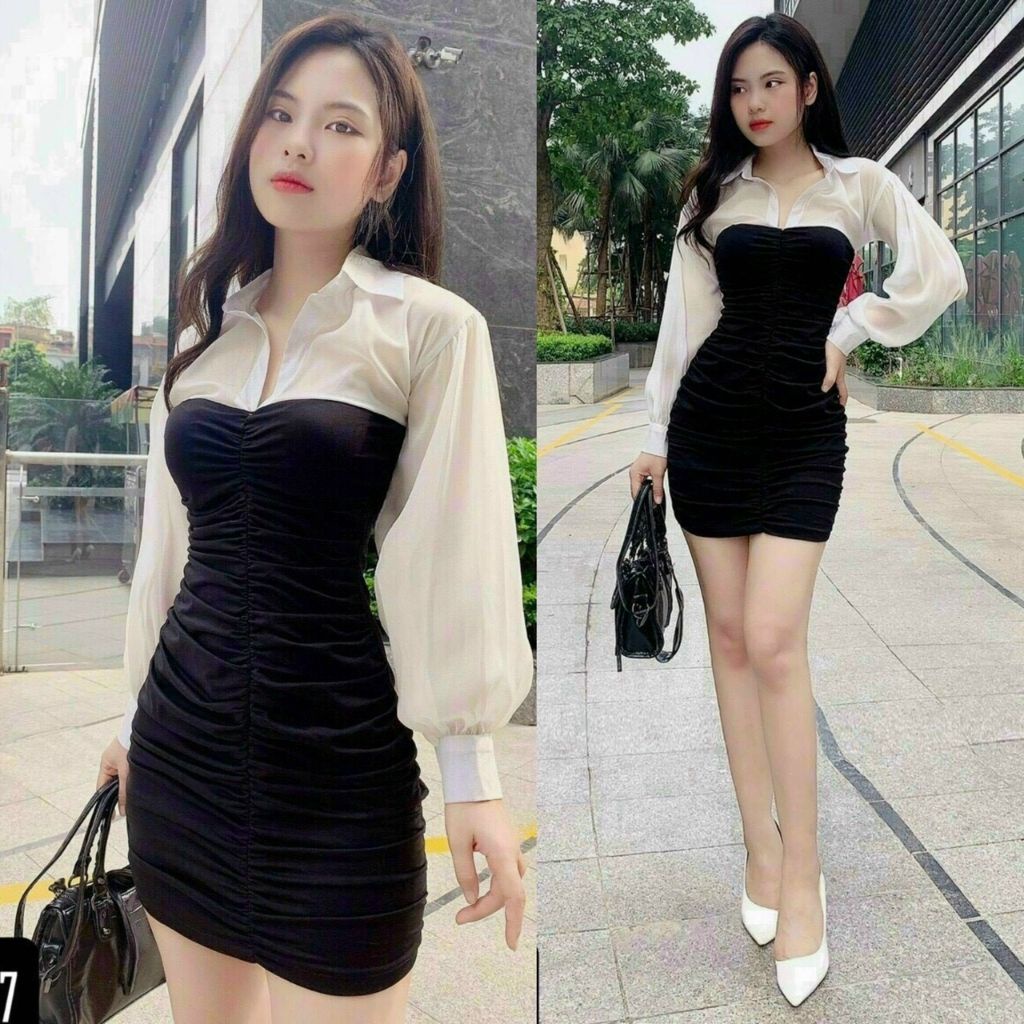 Váy Body, Đầm ôm body ôm dáng che bụng cực xinh quyến rũ, big size