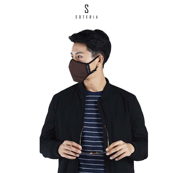 Khẩu trang tiêu chuẩn Quốc Tế Soteria Đơn Sắc Không Van, bộ lọc bụi mịn N95 BFE PFE  99 đến 0.1 micromet