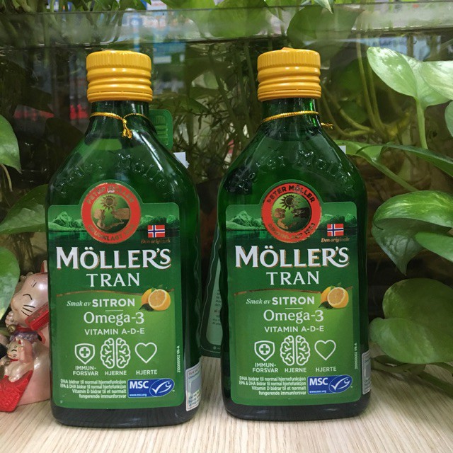 DẦU GAN CÁ TUYẾT HƯƠNG CHANH (MOLLER'S DOBBEL OMEGA-3) 250ML